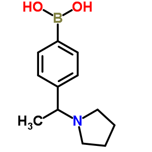 4-(1-Pyrrolidinoethyl)phenylboronic acid Structure,868395-81-7Structure