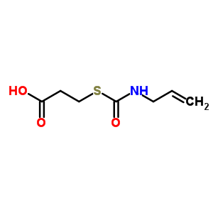 3-(Prop-2-enylcarbamoylsulfanyl)propanoic acid Structure,869-97-6Structure