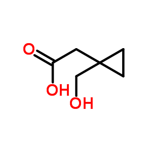 2-(1-(Hydroxymethyl)cyclopropyl)acetic acid Structure,869066-83-1Structure