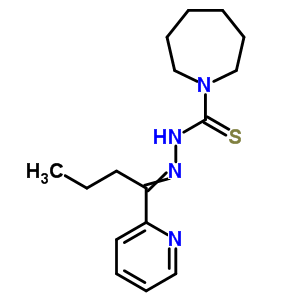 N-(1-pyridin-2-ylbutylideneamino)azepane-1-carbothioamide Structure,86919-62-2Structure