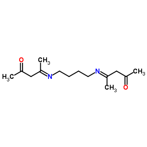 4-[4-(4-Oxopentan-2-ylideneamino)butylimino]pentan-2-one Structure,87046-64-8Structure