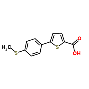 5-(4-(Methylthio)phenyl)thiophene-2-carboxylic acid Structure,870703-97-2Structure