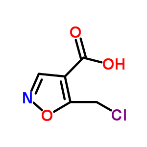 5-(Chloromethyl)isoxazole-4-carboxylic acid Structure,870704-27-1Structure