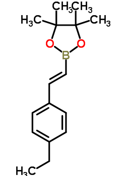 2-(E-2-(4-ethylphenyl)vinyl)-4,4,5,5-tetramethyl-1,3,2-dioxaborolane Structure,870717-91-2Structure