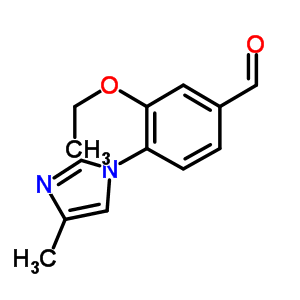 Benzaldehyde, 3-ethoxy-4-(4-methyl-1H-imidazol-1-yl)- Structure,870837-28-8Structure