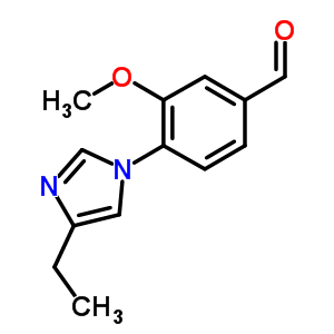 Benzaldehyde, 4-(4-ethyl-1H-imidazol-1-yl)-3-methoxy- Structure,870845-19-5Structure