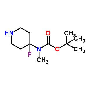 Tert-butyl (4-fluoropiperidin-4-yl)methylcarbamate Structure,871022-62-7Structure