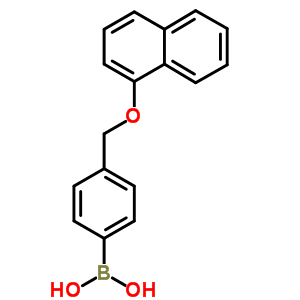 4-((1-Naphthyloxy)methyl)phenylboronic acid Structure,871125-78-9Structure