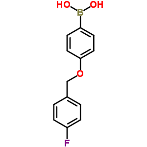 4-(4-Fluorobenzyloxy)phenylboronic acid Structure,871125-82-5Structure