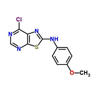 (7-Chlorothiazolo[5,4-d]pyrimidin-2-yl)-(4-methoxyphenyl)amine Structure,871266-81-8Structure