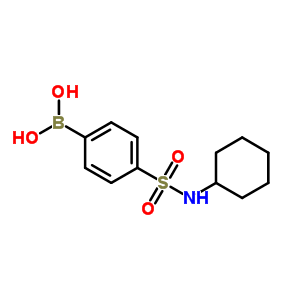 4-(N-cyclohexylsulphonamido)benzeneboronic acid Structure,871329-66-7Structure