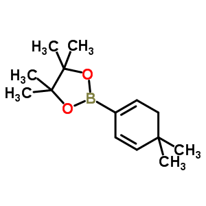 4,4-Dimethylcyclohexa-1,5-dienylboronic acid pinacol ester Structure,871333-97-0Structure