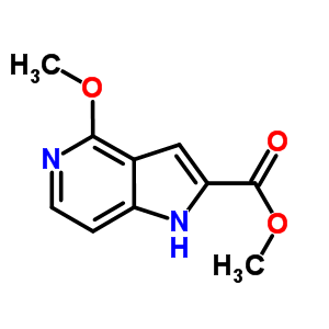 4-Methoxy-1h-pyrrolo[3,2-c]pyridine-2-carboxylic acid methyl ester Structure,871583-16-3Structure