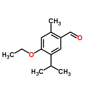 4-乙氧基-5-異丙基-2-甲基苯甲醛結(jié)構(gòu)式_872183-70-5結(jié)構(gòu)式