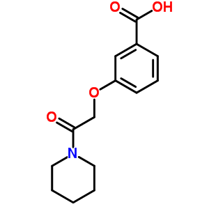 3-(2-Oxo-2-piperidin-1-yl-ethoxy)-benzoic acid Structure,872196-57-1Structure