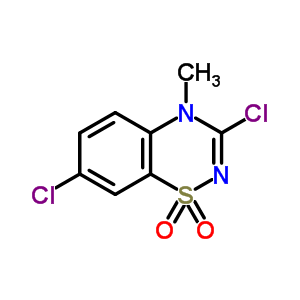 3,7-Dichloro-4-methyl-4h-1,2,4-benzothiadiazine 1,1-dioxide Structure,872536-92-0Structure