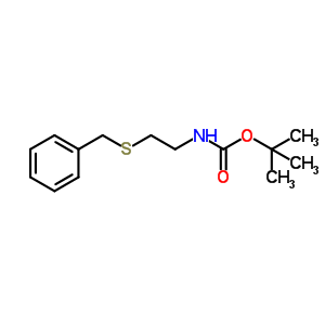 S-芐基-N-boc-乙烷硫醇胺結(jié)構(gòu)式_873330-01-9結(jié)構(gòu)式