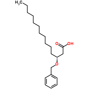 R-(3)-芐氧基肉豆蔻酸結(jié)構(gòu)式_87357-67-3結(jié)構(gòu)式