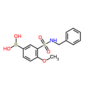 3-(N-benzylsulfamoyl)-4-methoxyphenylboronic acid Structure,874219-51-9Structure