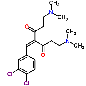 4-[(3,4-Dichlorophenyl)methylidene]-1,7-bis(dimethylamino)heptane-3,5-dione Structure,87497-26-5Structure