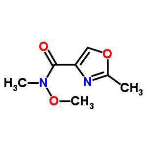 2-Methyloxazole-4-carboxylic acid n-methoxy-n-methylamide Structure,875553-59-6Structure