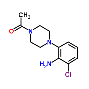 1-[4-(2-Amino-3-chlorophenyl)-1-piperazinyl]ethanone Structure,875576-30-0Structure