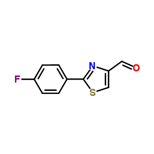 2-(4-Fluoro-phenyl)-thiazole-4-carbaldehyde Structure,875858-80-3Structure