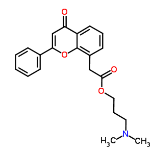 3-Dimethylaminopropyl 2-(4-oxo-2-phenyl-chromen-8-yl)acetate Structure,87626-60-6Structure