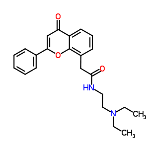 N-(2-diethylaminoethyl)-2-(4-oxo-2-phenyl-chromen-8-yl)acetamide Structure,87626-66-2Structure