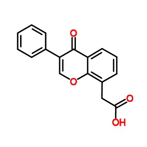 2-(4-Oxo-3-phenyl-4h-chromen-8-yl)aceticacid Structure,87627-17-6Structure