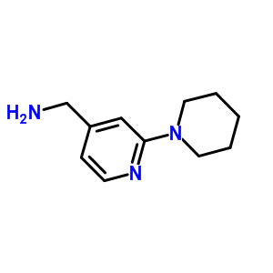 1-(2-Piperidin-1-ylpyridin-4-yl)methylamine Structure,876316-37-9Structure