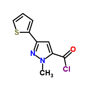 1-Methyl-3-thien-2-yl-1h-pyrazole-5-carbonyl chloride Structure,876316-45-9Structure