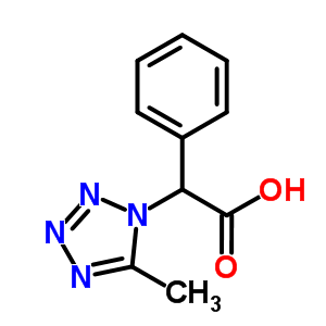 (5-Methyl-1H-Tetrazol-1-yl)(phenyl)acetic acid Structure,876716-32-4Structure