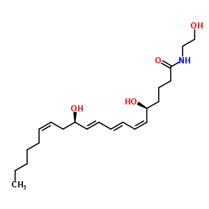 (5S,6z,8e,10e,12r,14z)-5,12-dihydroxy-n-(2-hydroxyethyl)-6,8,10,14-icosatetraenamide Structure,877459-63-7Structure