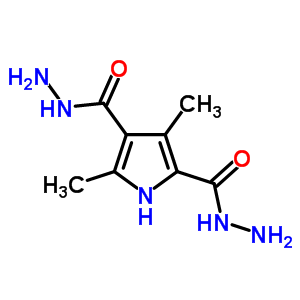 3,5-Dimethyl-1h-pyrrole-2,4-dicarbohydrazide Structure,87781-09-7Structure