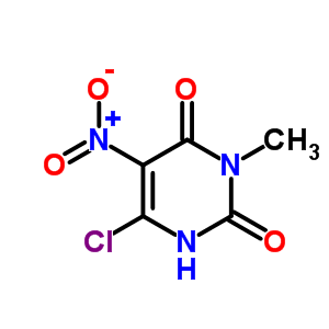 6-Chloro-3-methyl-5-nitro-2,4 (1h, 3h)-pyrimidinedione Structure,878-86-4Structure