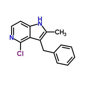 3-Benzyl-4-chloro-2-methyl-1h-pyrrolo[3,2-c]pyridine Structure,878232-93-0Structure