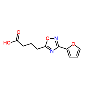 4-(3-Furan-2-yl-[1,2,4]oxadiazol-5-yl)-butyric acid Structure,878437-17-3Structure