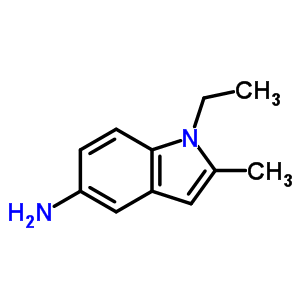 1-乙基-2-甲基-1H-吲哚-5-胺結(jié)構(gòu)式_878733-38-1結(jié)構(gòu)式