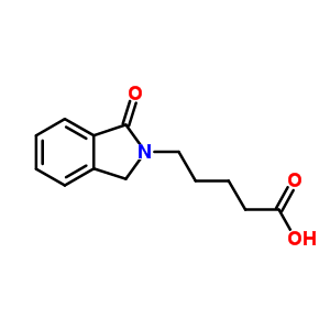 5-(1-Oxo-1,3-dihydro-2h-isoindol-2-yl)pentanoic acid Structure,881986-39-6Structure