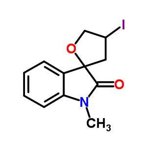 4,5-Dihydro-4-iodo-1’-methyl-spiro[furan-2(3h),3’-[3h]indol ]-2’(1’h)-one Structure,882041-48-7Structure