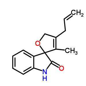 3-Methyl-4-(2-propenyl)-spiro[furan-2(5h),3’-[3h]indol ]-2’(1’h)-one Structure,882041-52-3Structure