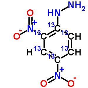 [2,4-Dinitro(<sup>13</sup>c<sub>6</sub>)phenyl]hydrazine Structure,882513-61-3Structure