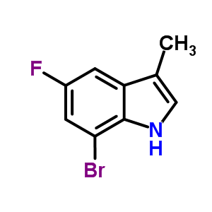 7-Bromo-5-fluoro-3-methyl-1h-indole Structure,883001-24-9Structure