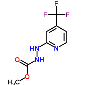 Hydrazinecarboxylic acid,2-[4-(trifluoromethyl)-2-pyridinyl]-,methyl ester Structure,883010-83-1Structure