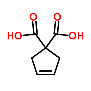 3-Cyclopentene-1,1-dicarboxylicacid Structure,88326-51-6Structure