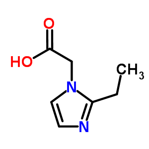 (2-乙基-1H-咪唑-1-基)乙酸結(jié)構(gòu)式_883539-33-1結(jié)構(gòu)式