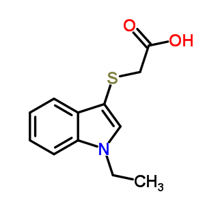 (1-Ethyl-1H-indol-3-ylsulfanyl)-acetic acid Structure,883539-49-9Structure