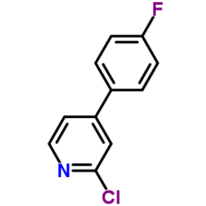 2-Chloro-4-(4-fluorophenyl)pyridine Structure,883874-84-8Structure