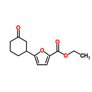 5-(3-氧代環(huán)己基)-2-糠酸乙酯結(jié)構(gòu)式_883898-17-7結(jié)構(gòu)式